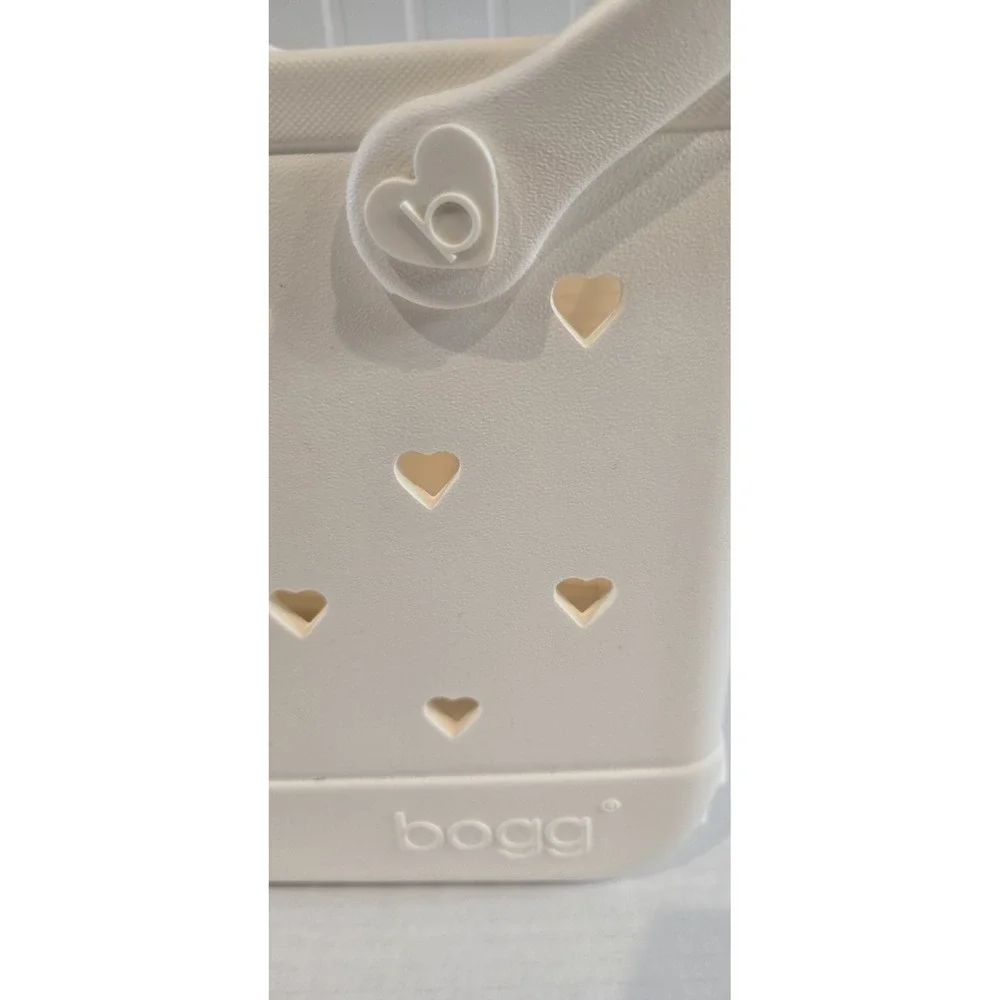 Bogg Baby Boggs Tote Bag Cloud with Hearts 11.5 X 8.5 X 4.5 New Beach - Picture 9 of 12